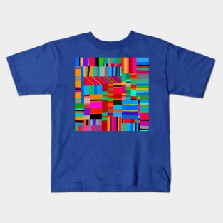 Kuna Indian Abstract Mola Fringe Kids T-Shirt